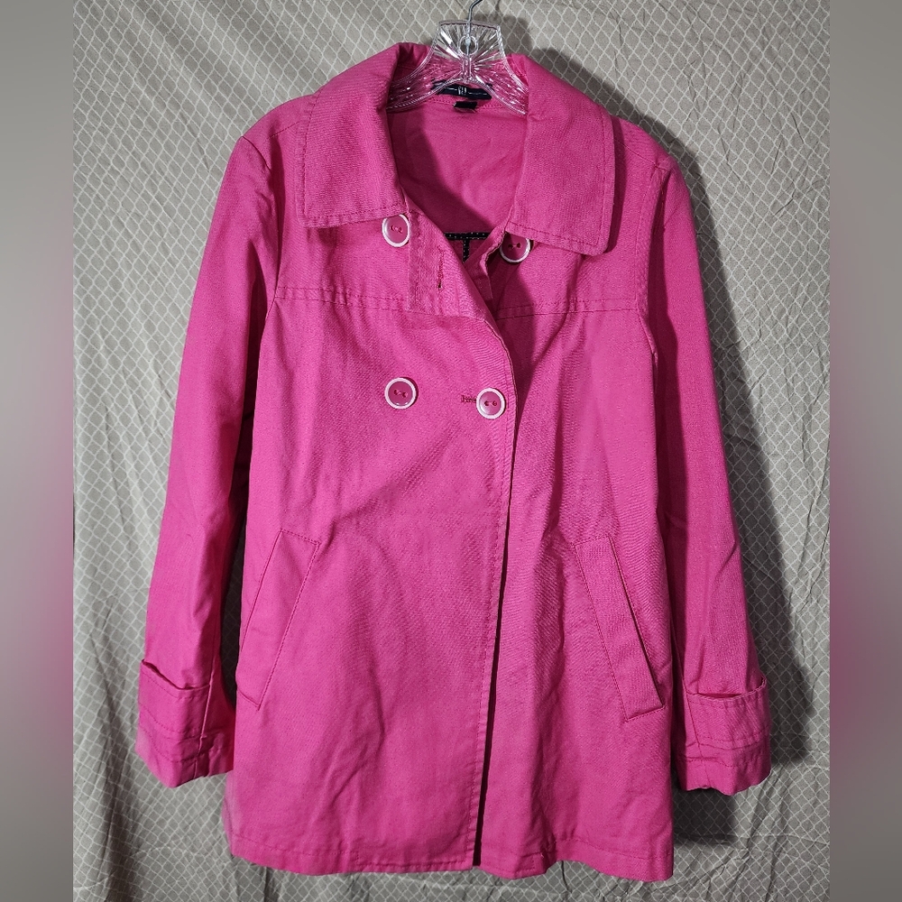 GAP NWOT Vibrant Pink Large Button Coat Women's Medium